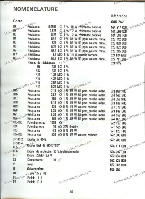 Multimètre METRIX MX462 - [REGLE] - Technique - Forum Retrotechnique